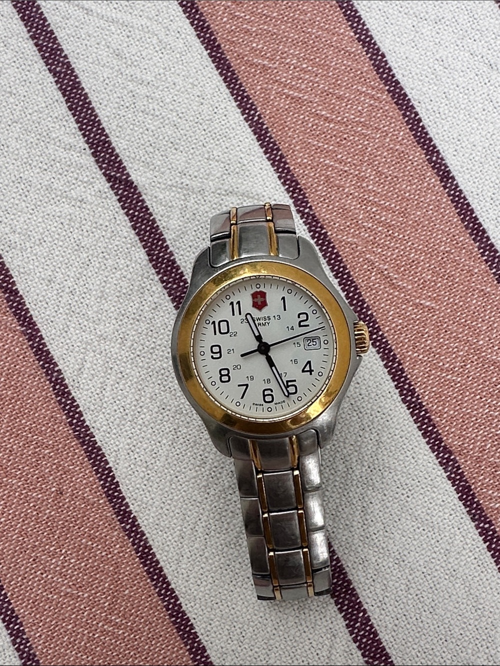 Victorinox Two-Tone Silver and Gold Women's Watch